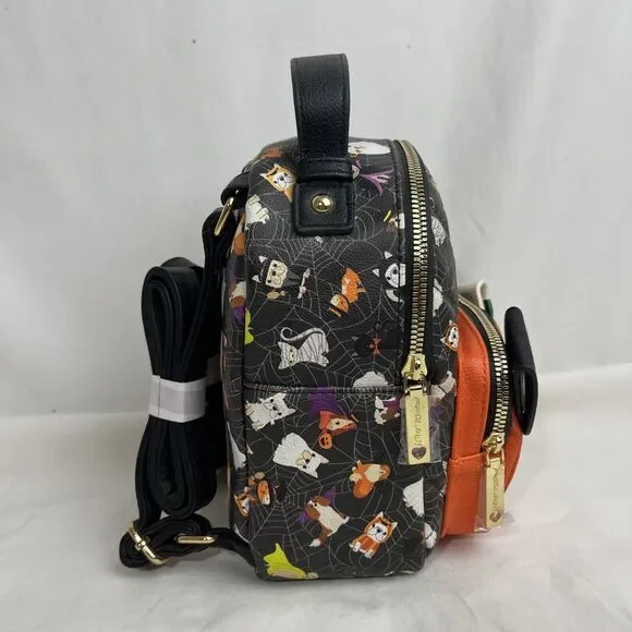 Betsy Johnson Halloween Pumpkin Mini Backpack French Bulldog New HTF Boston Dogs - Picture 5 of 8